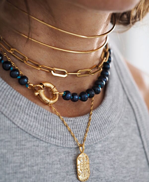 Collar My DARK BLUE Pearls - Imagen 2