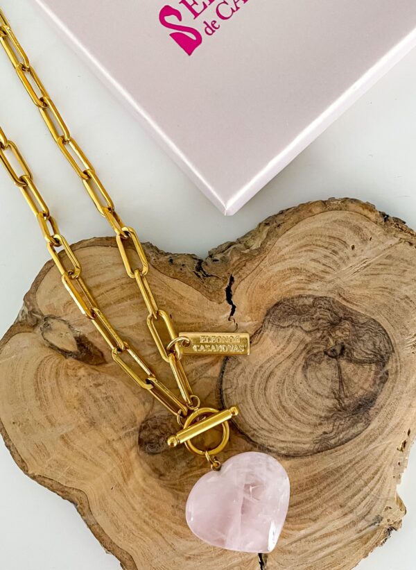 Collar Addicted to You- Cuarzo Rosa - Imagen 3