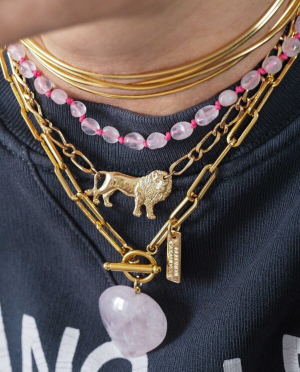 Collar Addicted to You- Cuarzo Rosa - Imagen 4