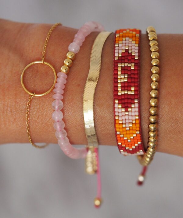Pulsera miyuki Letter - Warm - Imagen 2