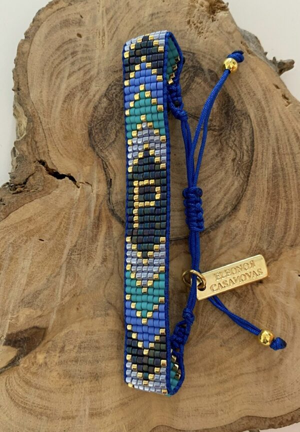 Pulsera miyuki Letter - Blue - Imagen 3