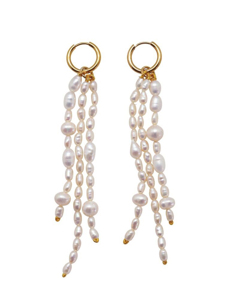 MEDUSA Pearl Hoops