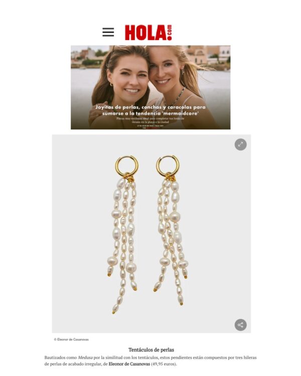 Pendientes MEDUSA Pearl - Imagen 3