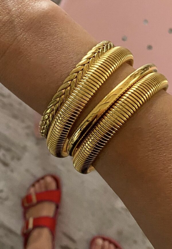 Pulsera Gold GLAM elástica - Imagen 4