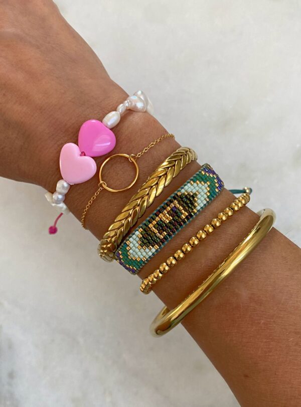 Pulsera ajustable ONLY PINK HEARTS - Imagen 3