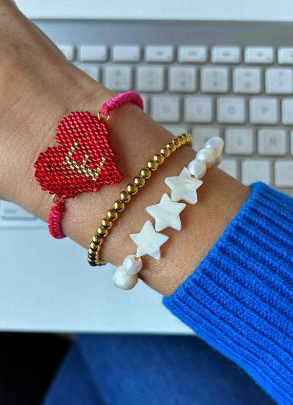 Pulsera ajustable STARS & PEARLS - Imagen 2