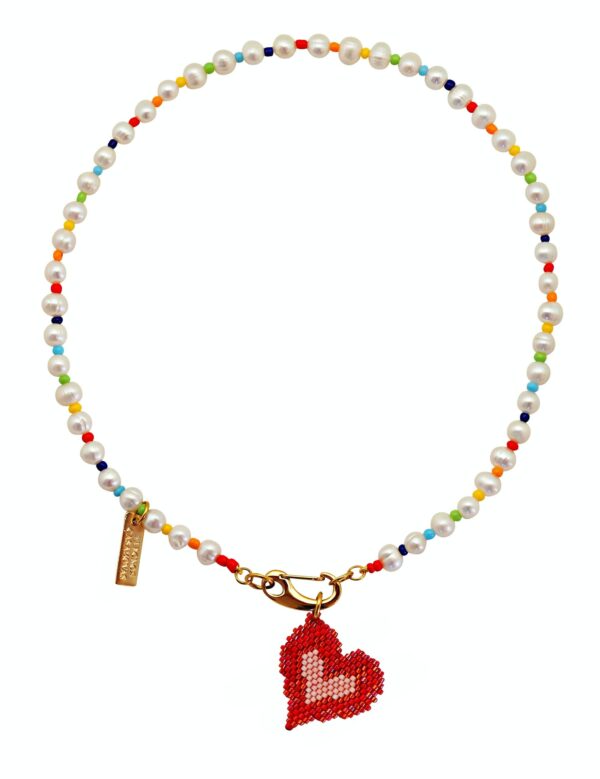 Collar RAINBOW Pearls & LOVE