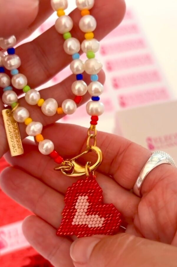 Collar RAINBOW Pearls & LOVE - Imagen 3