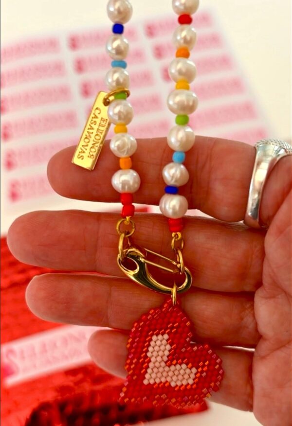 Collar RAINBOW Pearls & LOVE - Imagen 2
