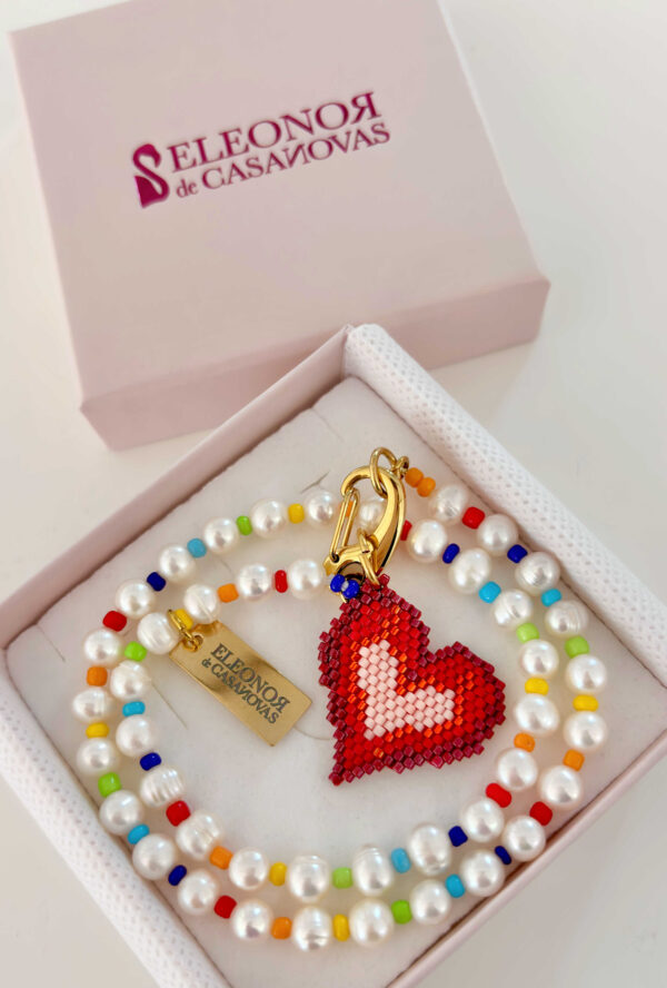 Collar RAINBOW Pearls & LOVE - Imagen 2