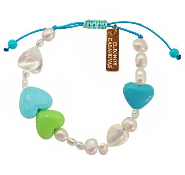 Pulsera ajustable ONLY BLUE HEARTS