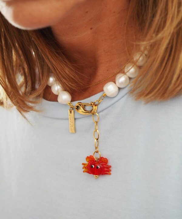 Collar Perlas mini cangrejo - Imagen 2