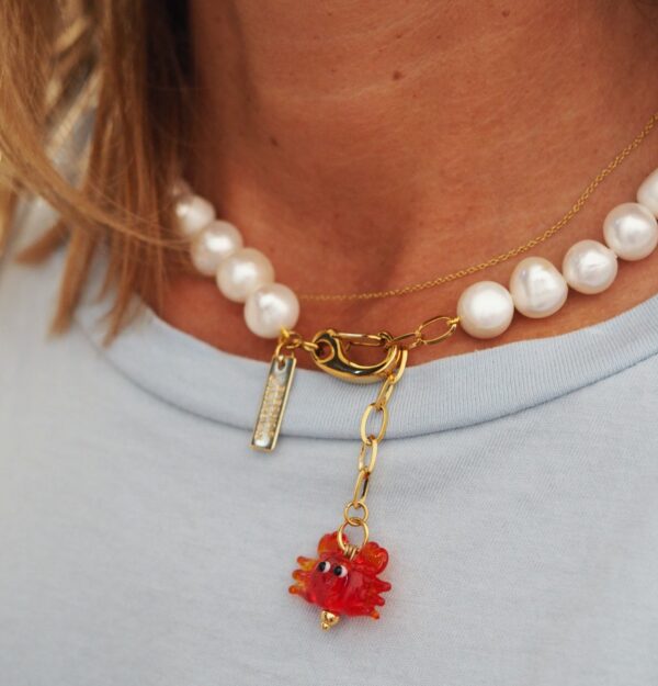 Collar Perlas mini cangrejo - Imagen 5