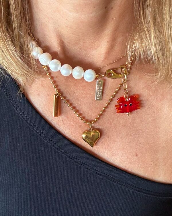 Collar Perlas mini cangrejo - Imagen 6