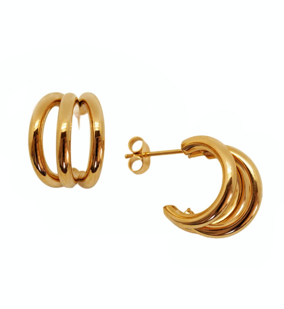 Triple Hoop Earrings