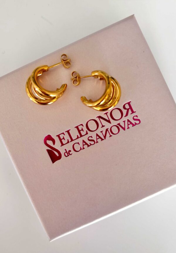 Pendientes Triple Aro - Imagen 2