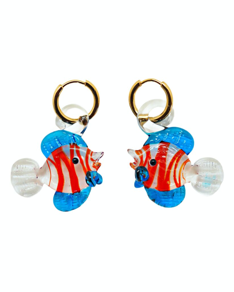 CRYSTAL Fish Earrings