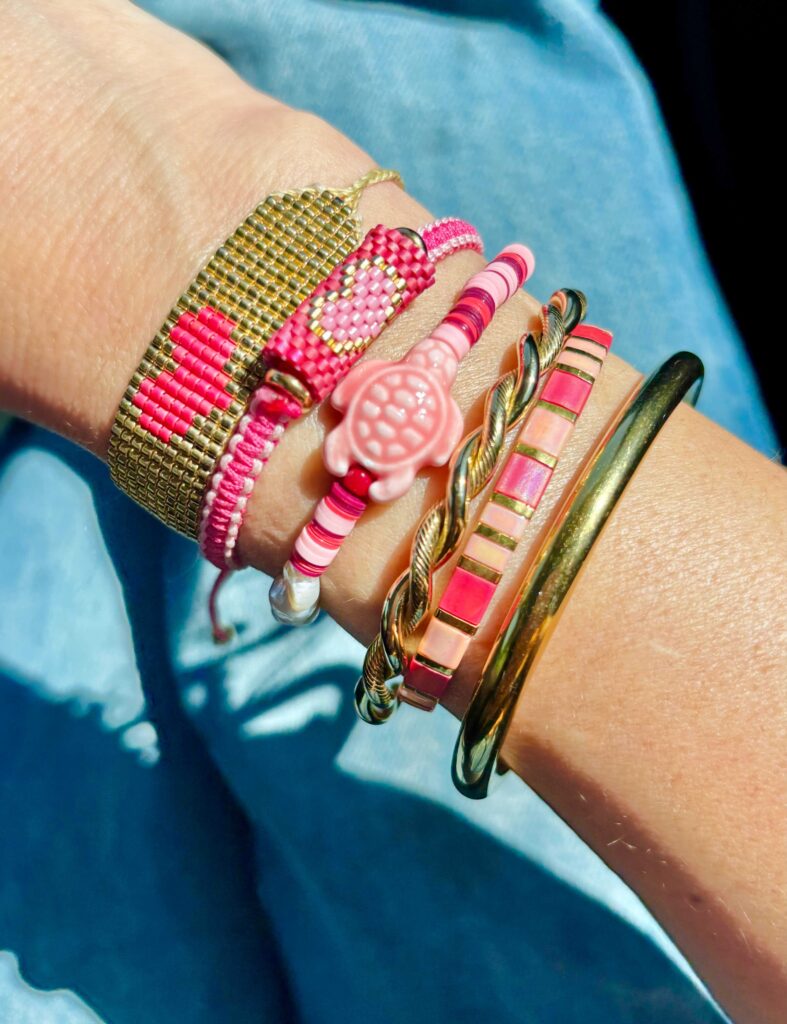Pulsera ajustable MOSAIC only Pink