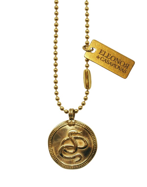 Collar amuleto vintage SNAKE - Imagen 6