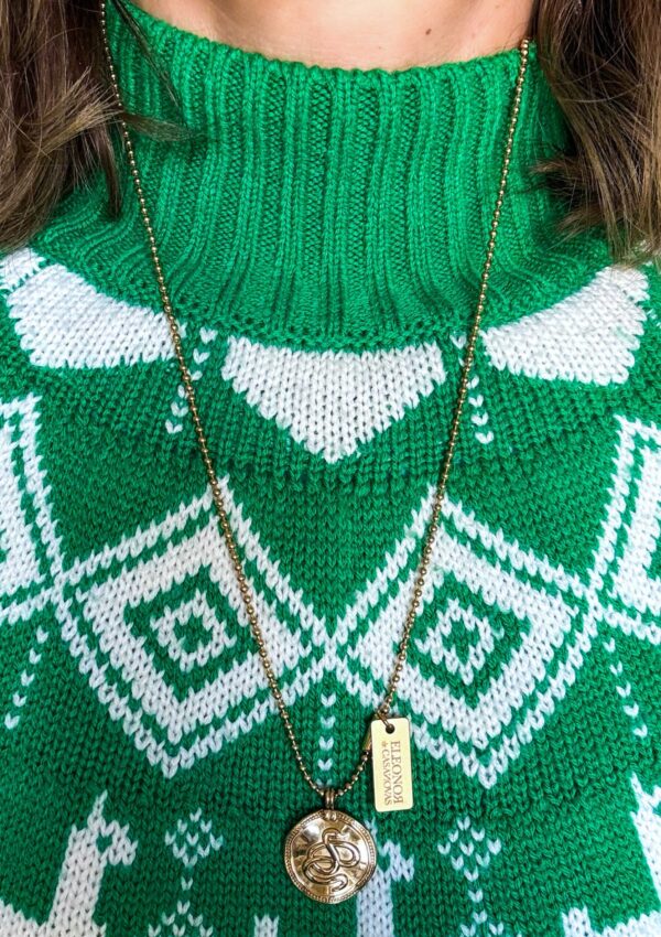 Collar amuleto vintage SNAKE - Imagen 4