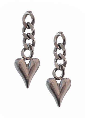 Silver HEART Earrings