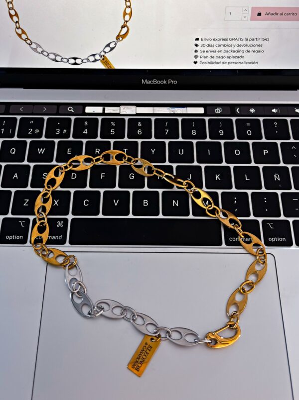 Collar maxi CALABROTES bicolor - Imagen 2