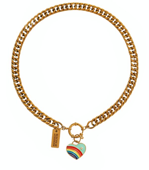 Choker RAINBOW heart