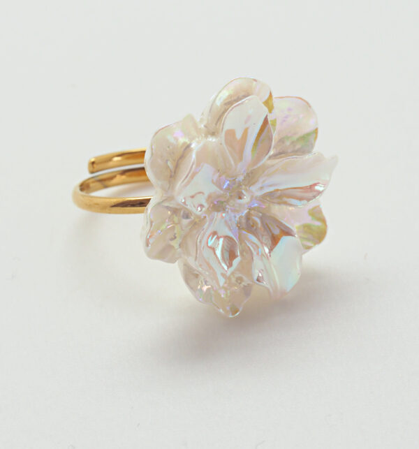 Anillo WHITE lotus- adaptable - Imagen 3