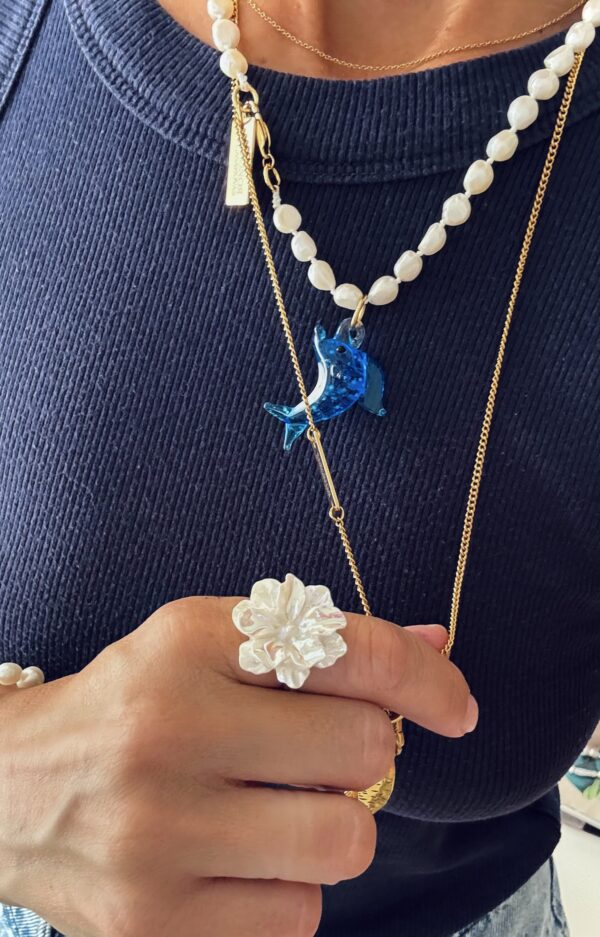 Anillo WHITE lotus- adaptable - Imagen 2
